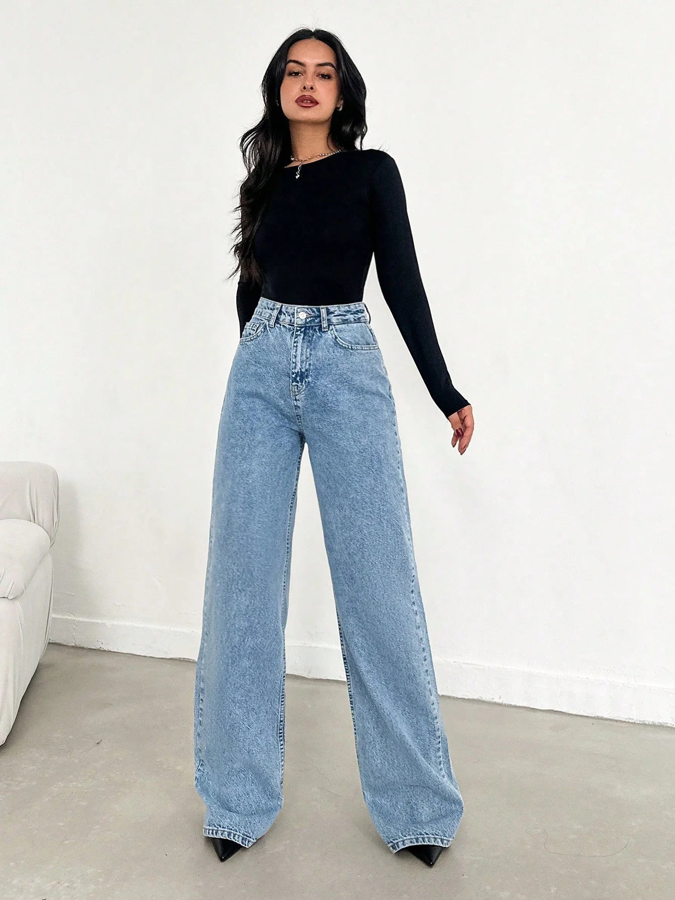 ON-LY Vintage Wide Leg Jeans