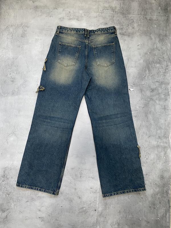 Alc-ot unisex baggy Jeans with patch details