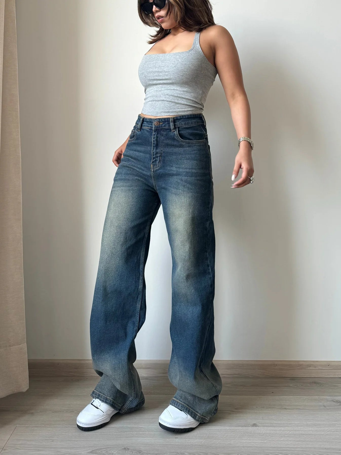 ON-LY Blue Wide Leg Jeans
