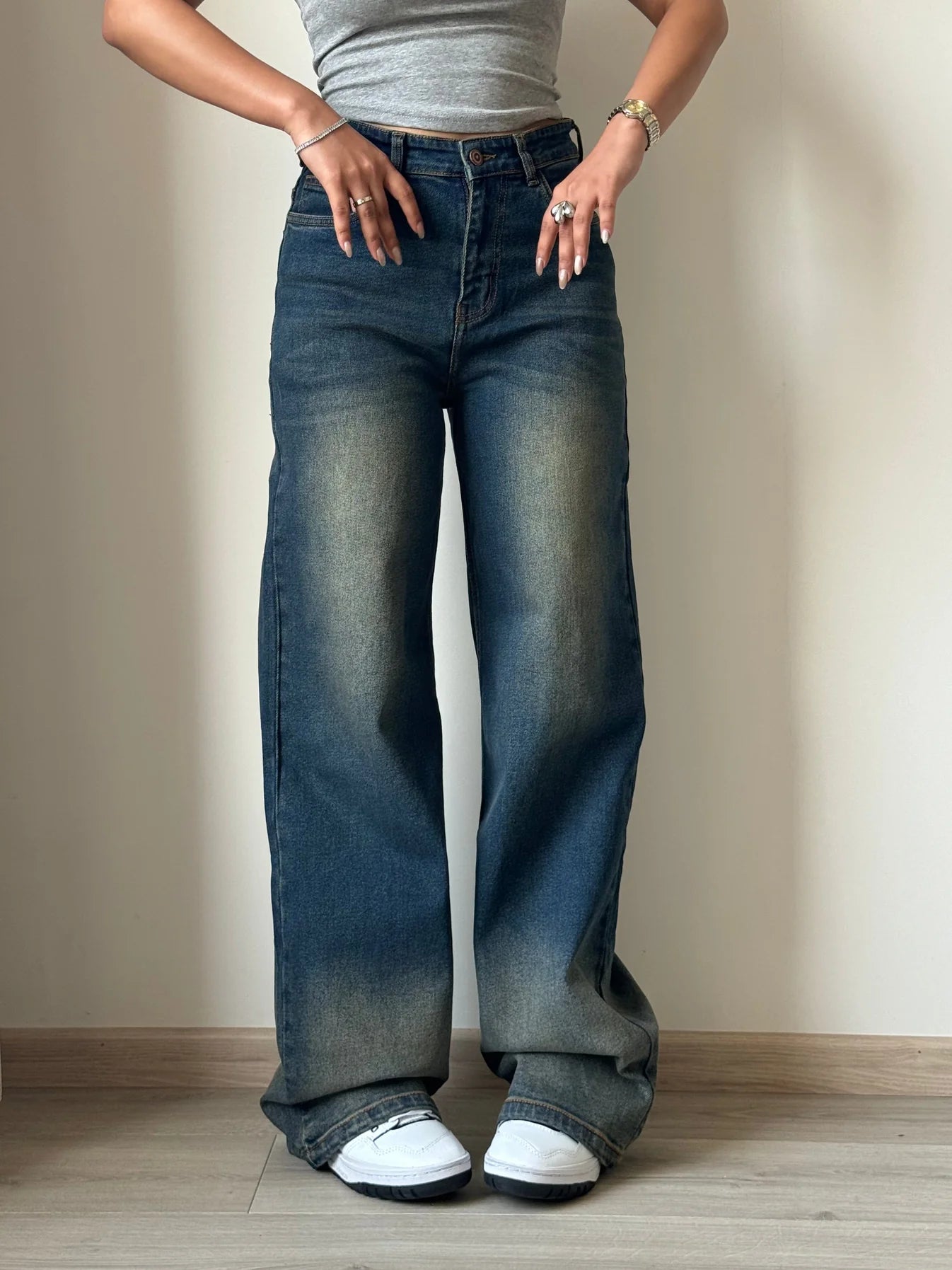 ON-LY Blue Wide Leg Jeans
