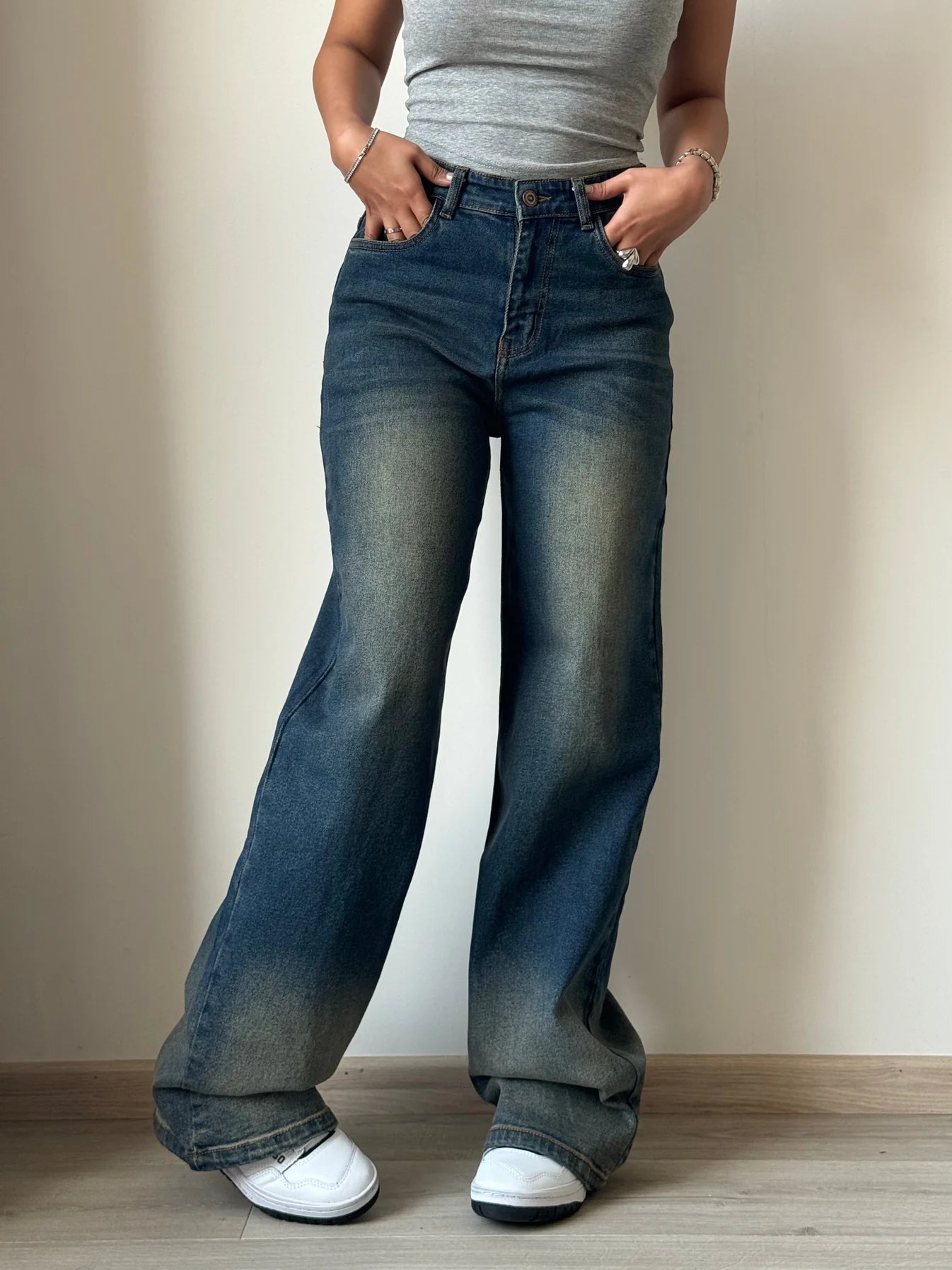 ON-LY Blue Wide Leg Jeans