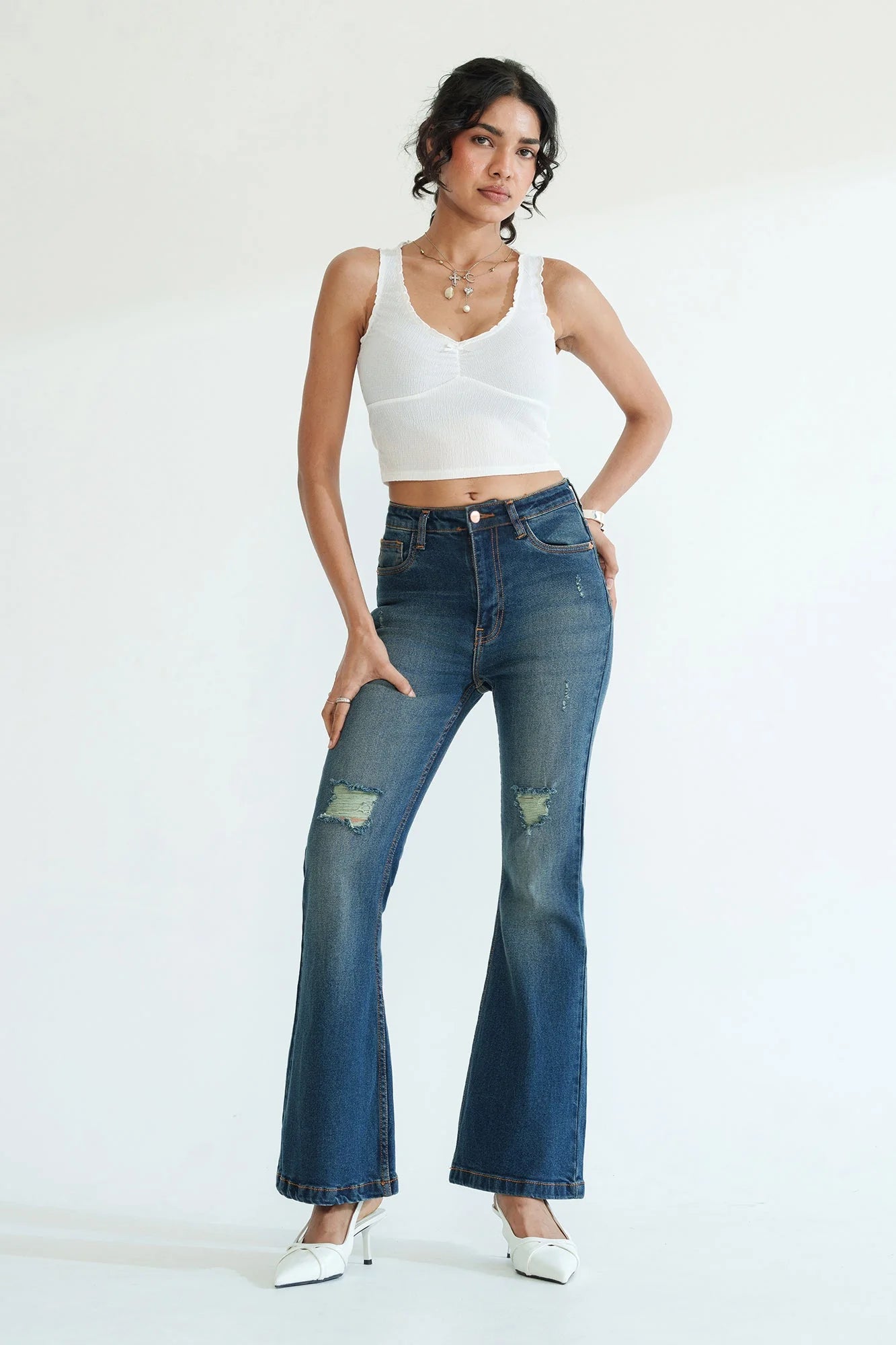 ON-LY Retro Blue Women's Bootcut Jeans