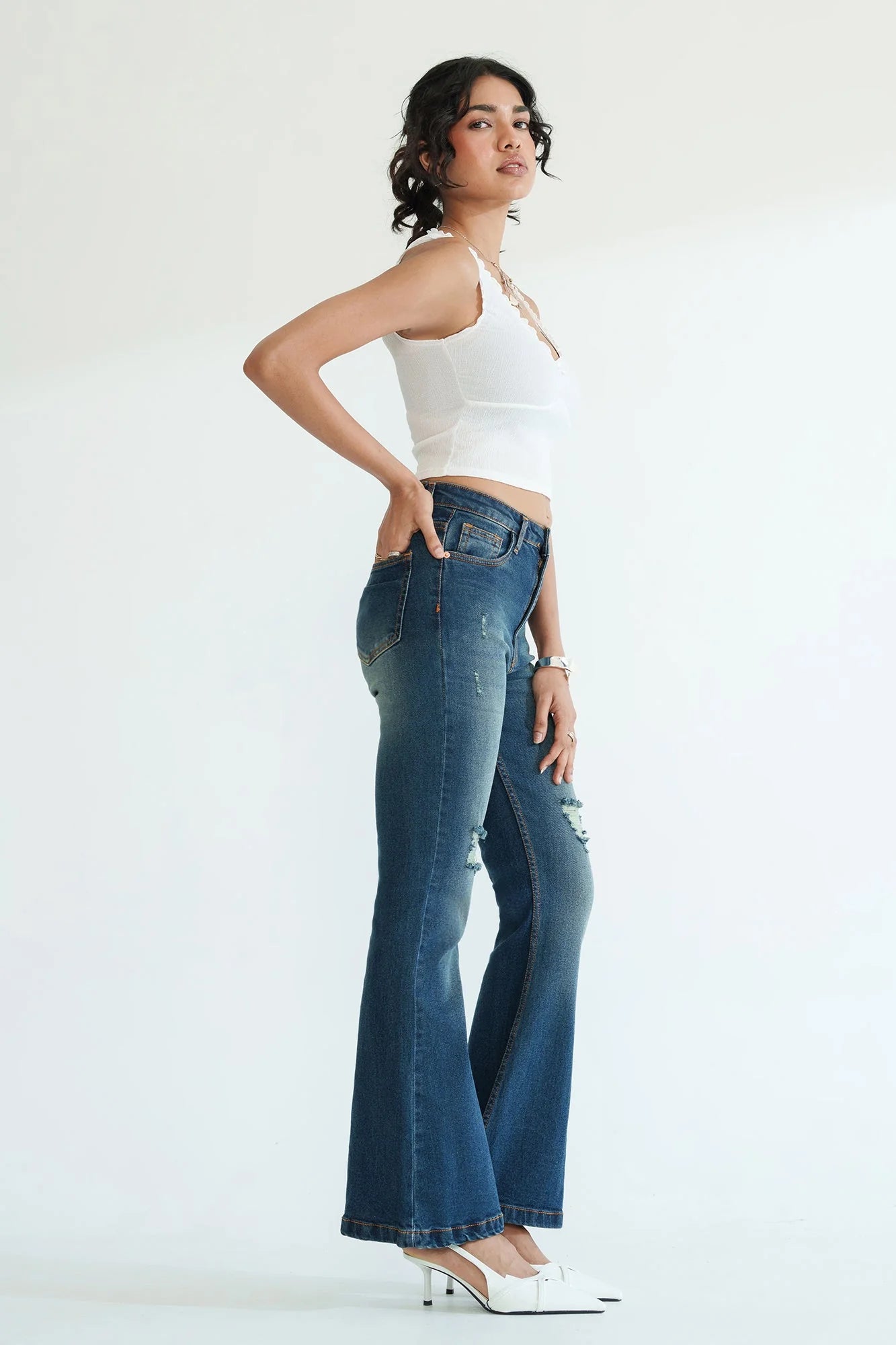 ON-LY Retro Blue Women's Bootcut Jeans