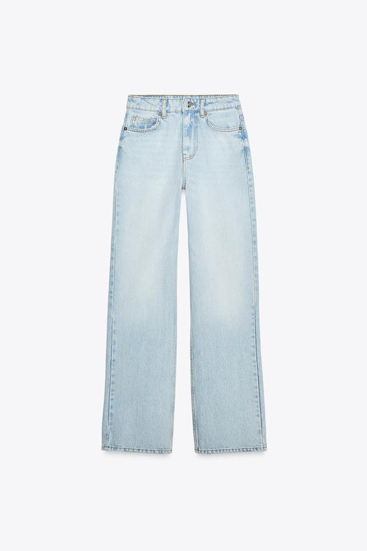 Za_ra STRAIGHT LIGHT BLUE JEANS