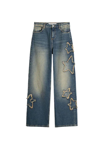 Alc-ot unisex baggy Jeans with patch details