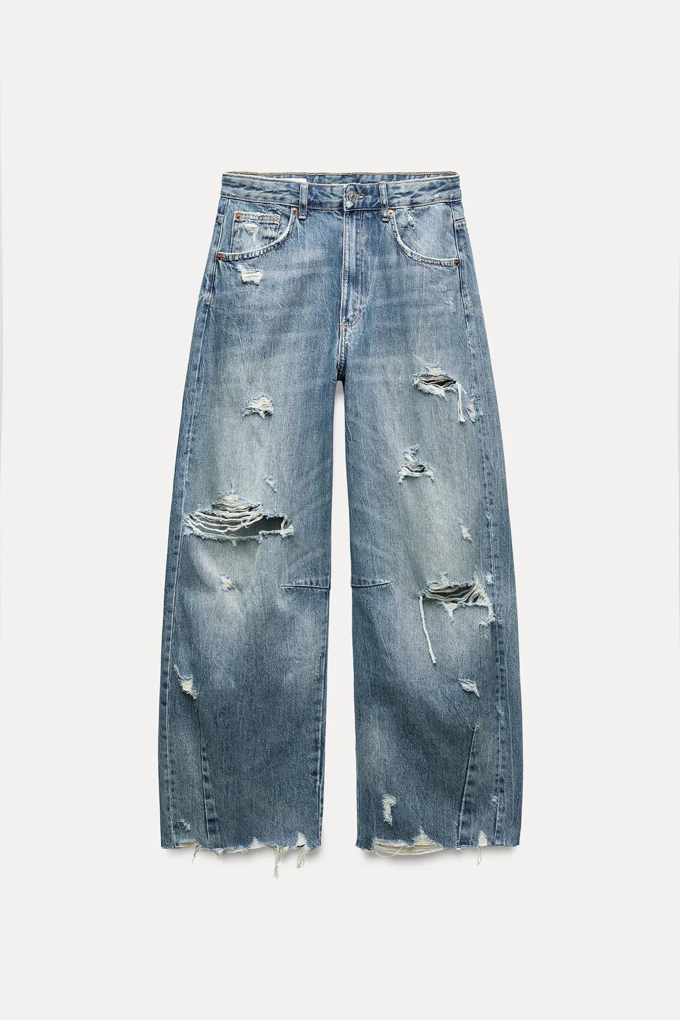 Za-ra ripped unisex baggy Jeans