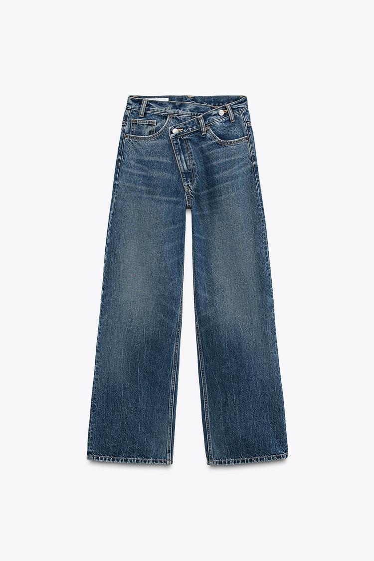 Za-Ra crossover wide leg jeans