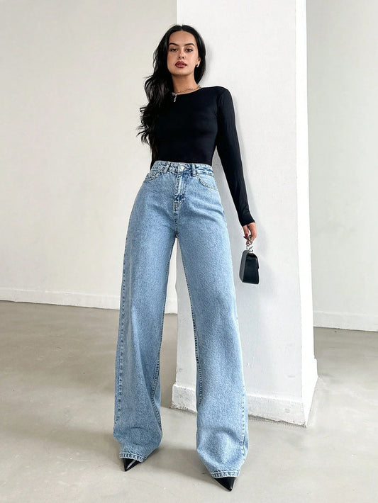 ON-LY Vintage Wide Leg Jeans