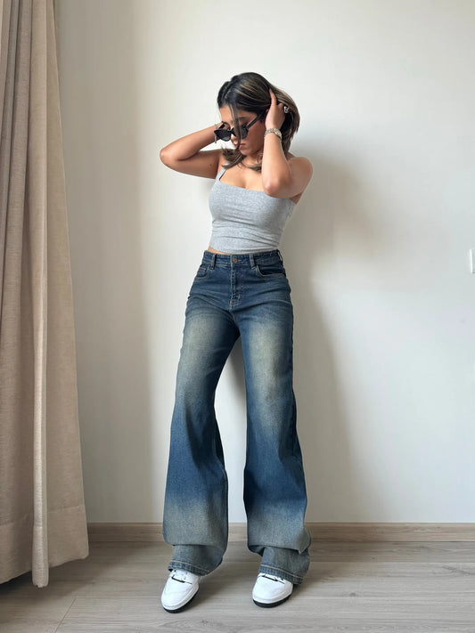 ON-LY Blue Wide Leg Jeans