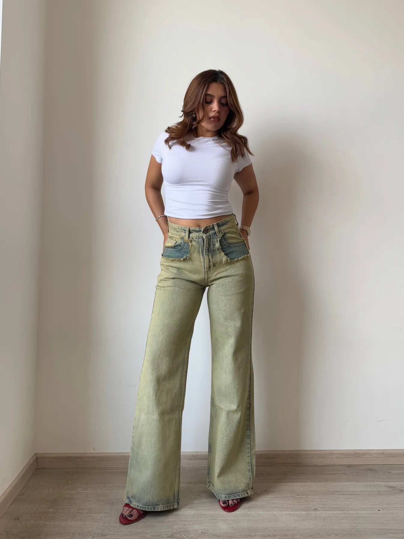 ON-LY Shanghai Ash Blue Cloud Bootcut Unisex Jeans