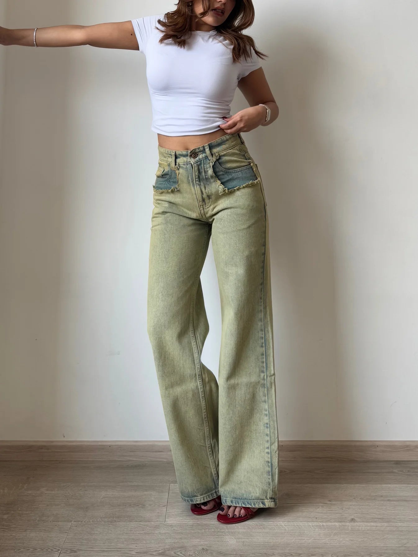 ON-LY Shanghai Ash Blue Cloud Bootcut Unisex Jeans