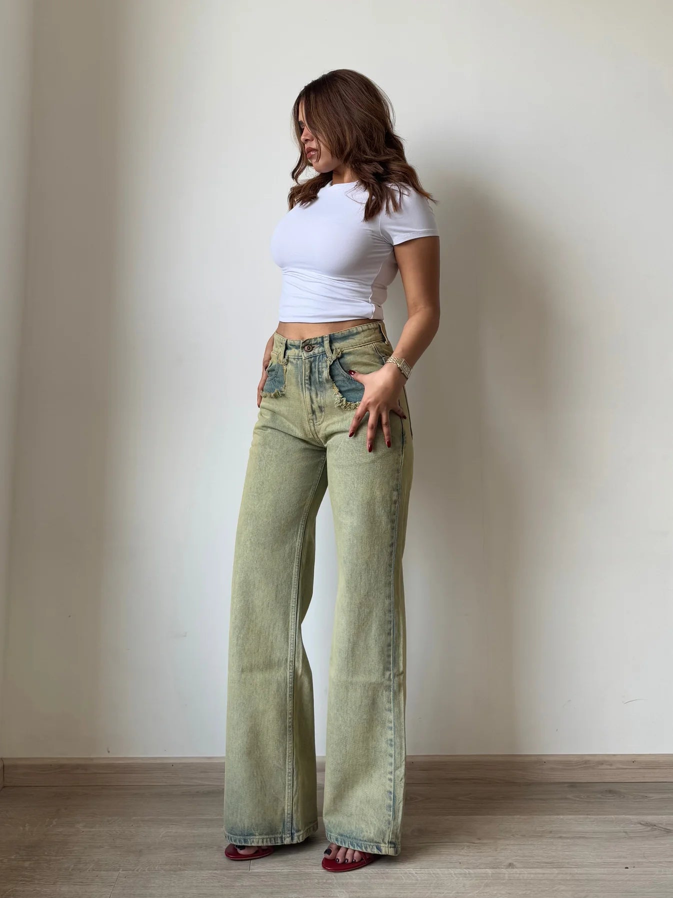 ON-LY Shanghai Ash Blue Cloud Bootcut Unisex Jeans