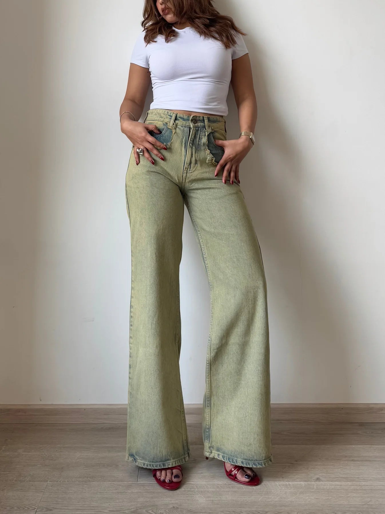 ON-LY Shanghai Ash Blue Cloud Bootcut Unisex Jeans