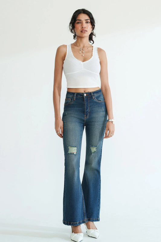 ON-LY Retro Blue Women's Bootcut Jeans