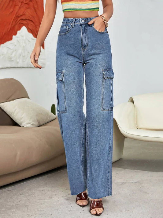 Za_ra Wanderlust Cargo Denim Pants